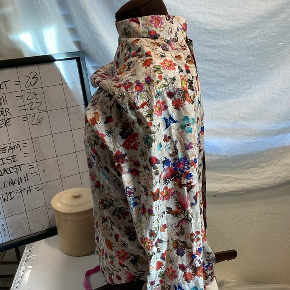 Gabano Spring Butterfly Casual Button Down M Fit Bought in Amsterdam Flowers - Picture 5 of 14